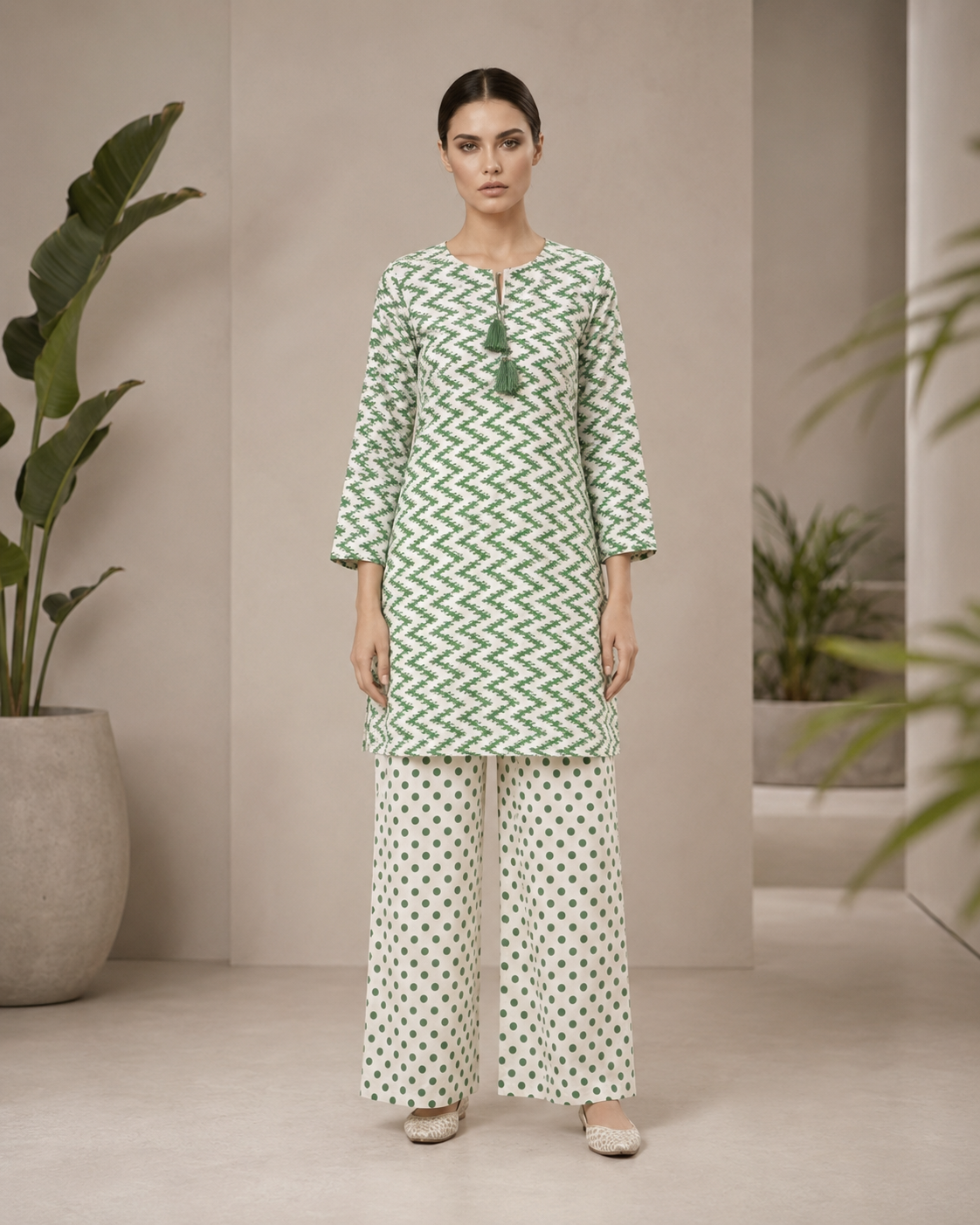 Emerald Chevron Co-ord Set