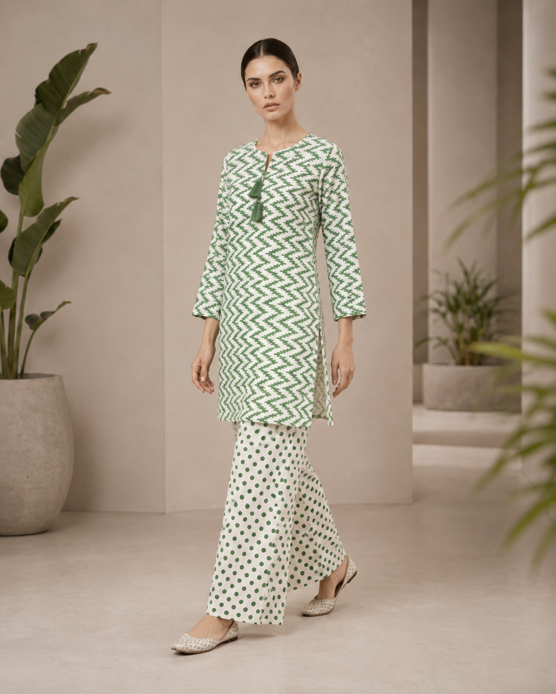 Emerald Chevron Co-ord Set