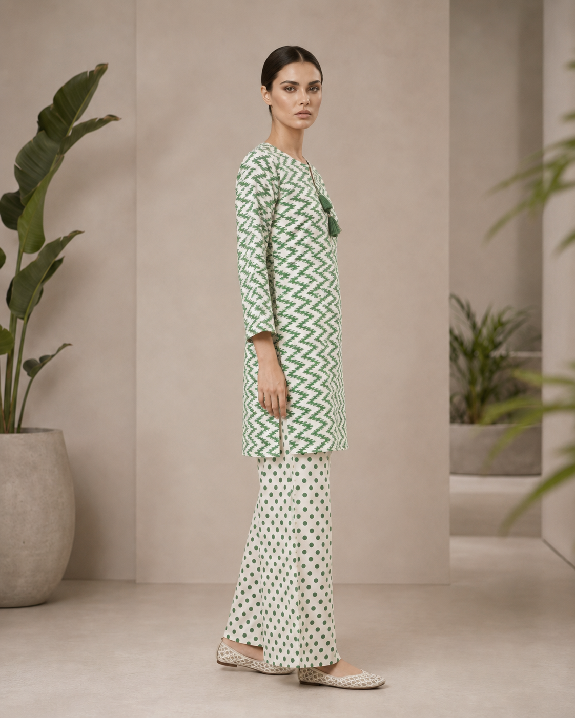 Emerald Chevron Co-ord Set