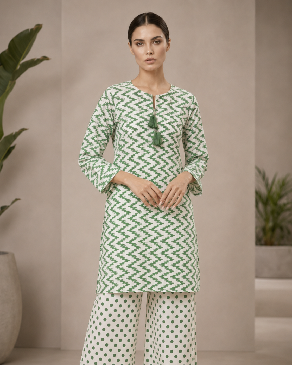 Emerald Chevron Co-ord Set