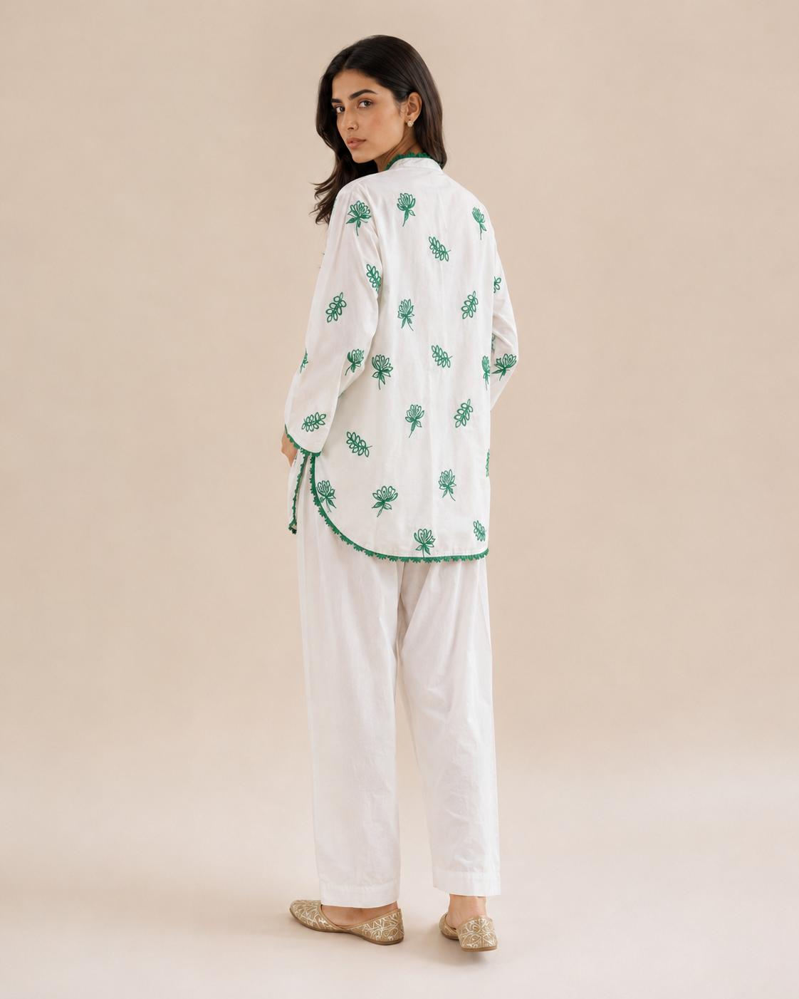 Green Ocean Embroidered 2pc