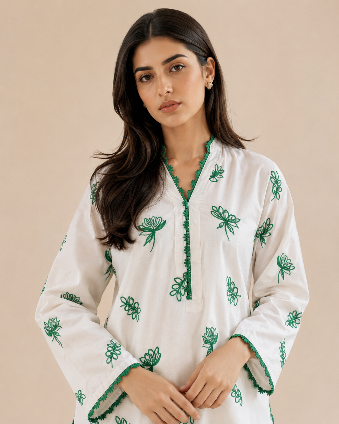 Green Ocean Embroidered 2pc