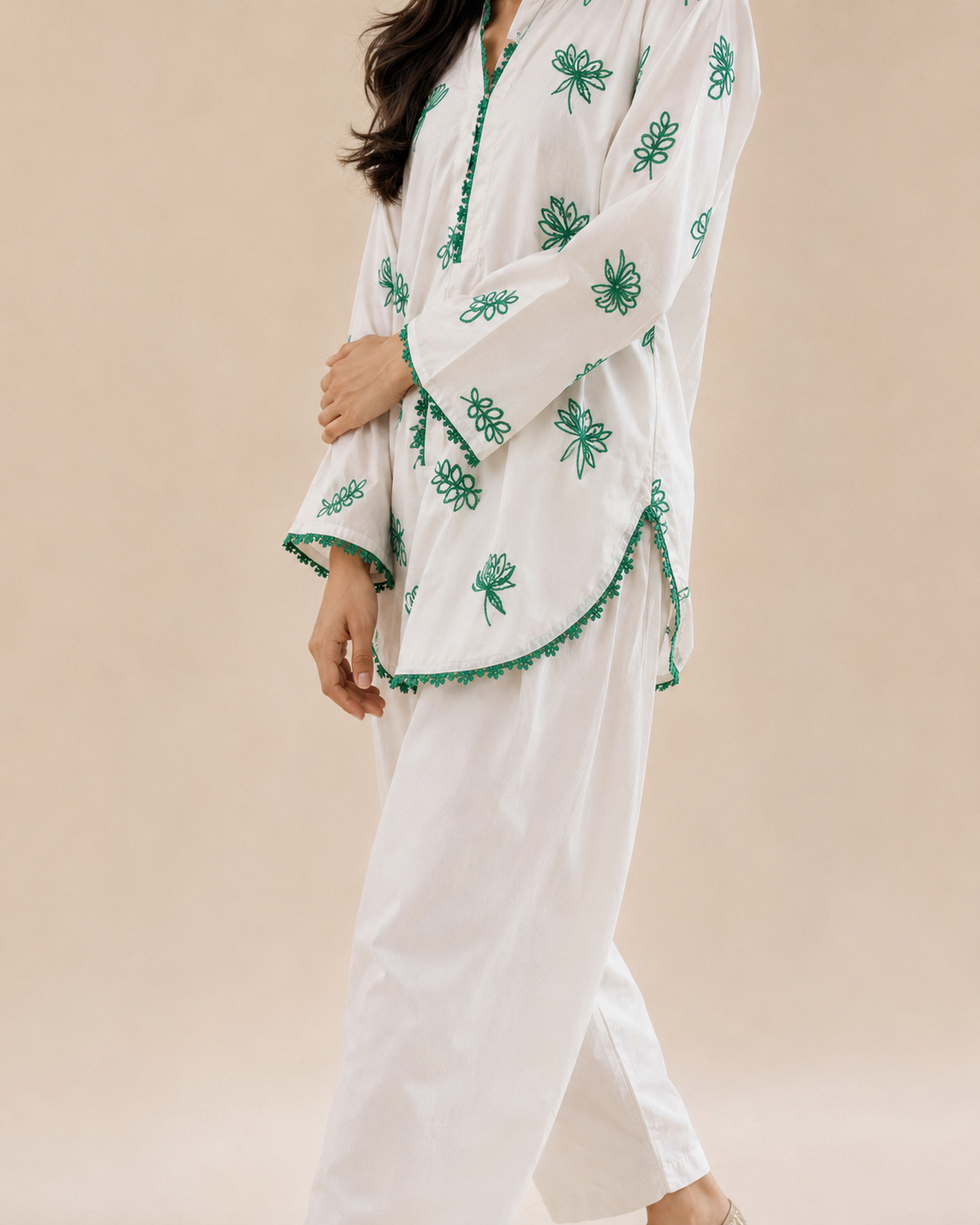 Green Ocean Embroidered 2pc
