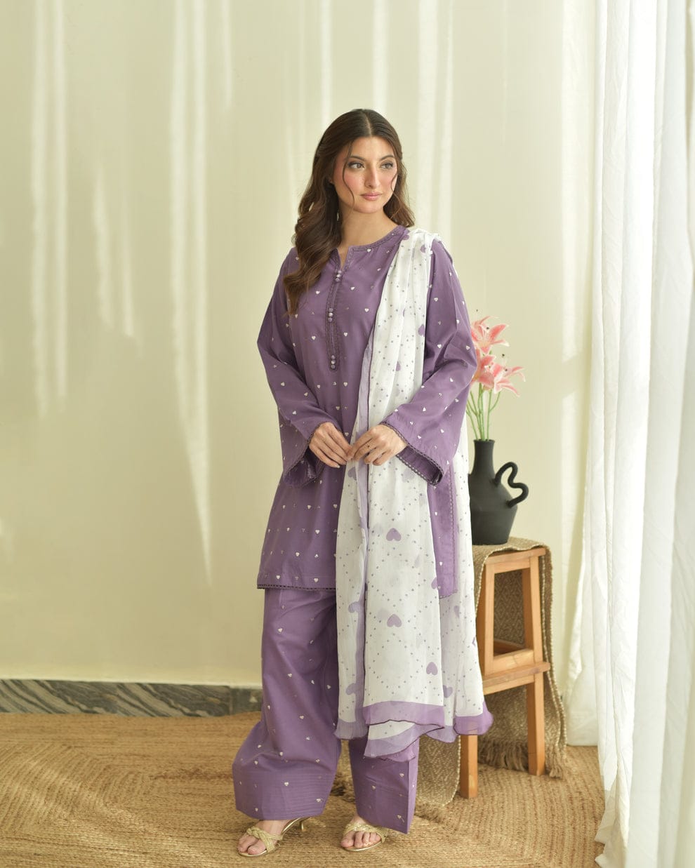 Purple Hearts Set 3PC