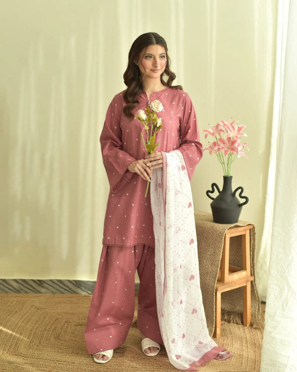 PINK HEART 3pc