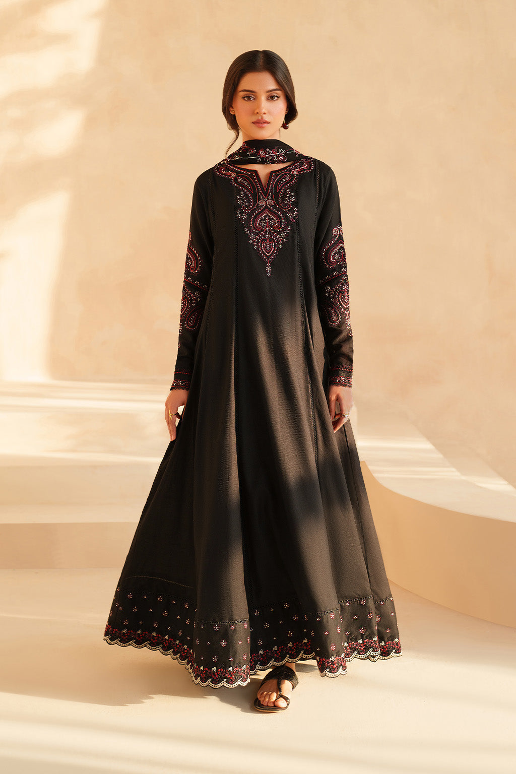 Anarkali Maxi Emb 3pc