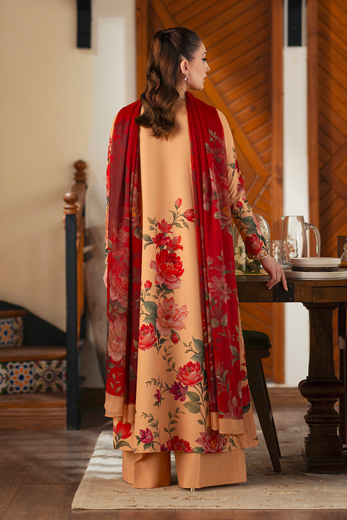 Laaj printed with handwork 3 pc